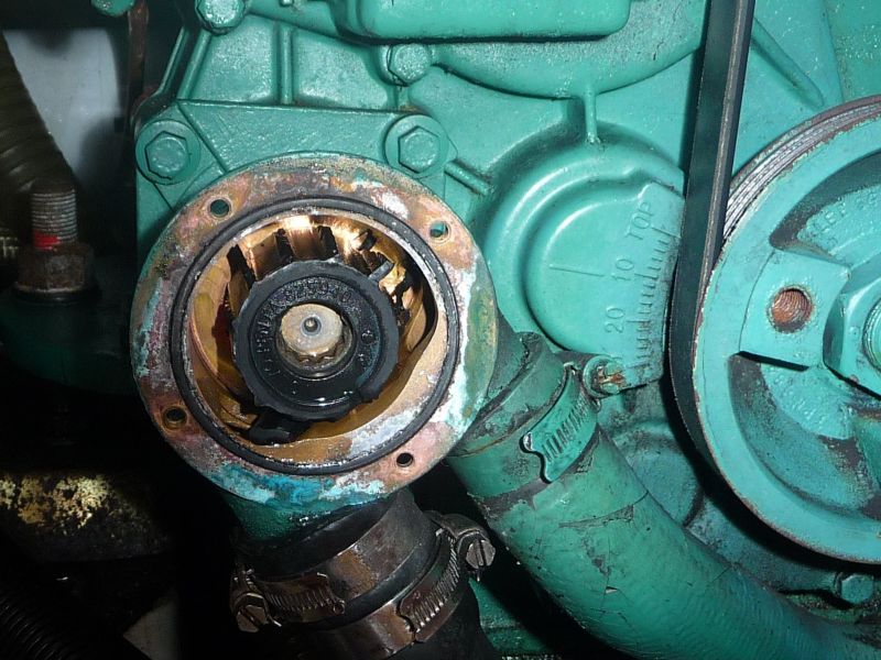 Kaputte Maschine ber Wasser.